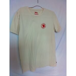 Fjällräven Logo Graphic T-Shirt Men’s Medium Off-White Short Sleeve Sweden 1960
